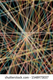 Colorful Lines Random Distribution Computational Generative Art background illustration