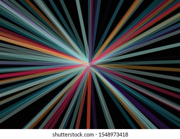 Colorful Lines Random Distribution Computational Generative Art background illustration