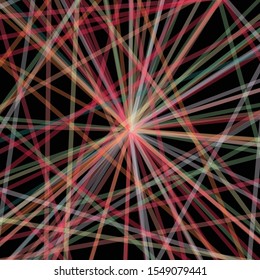 Colorful Lines Random Distribution Computational Generative Art background illustration