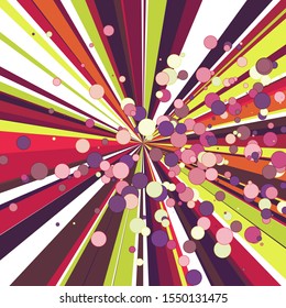 Colorful Lines Random Distribution Computational Generative Art background illustration