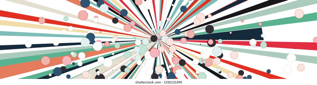 Colorful Lines Random Distribution Computational Generative Art background illustration