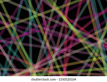 Colorful Lines Random Distribution Computational Generative Art background illustration