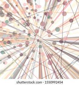 Colorful Lines Random Distribution Computational Generative Art background illustration