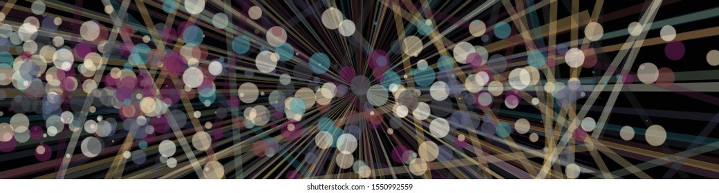 Colorful Lines Random Distribution Computational Generative Art background illustration