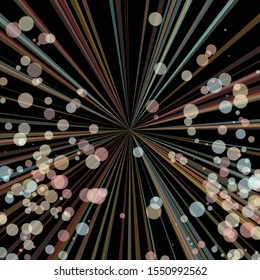 Colorful Lines Random Distribution Computational Generative Art background illustration