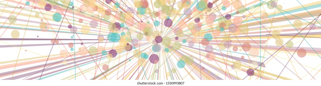 Colorful Lines Random Distribution Computational Generative Art background illustration