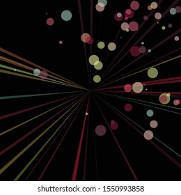 Colorful Lines Random Distribution Computational Generative Art background illustration