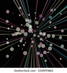 Colorful Lines Random Distribution Computational Generative Art background illustration