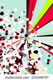 Colorful Lines Random Distribution Computational Generative Art background illustration