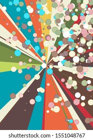 Colorful Lines Random Distribution Computational Generative Art background illustration