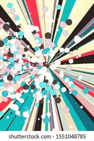 Colorful Lines Random Distribution Computational Generative Art background illustration