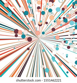 Colorful Lines Random Distribution Computational Generative Art background illustration