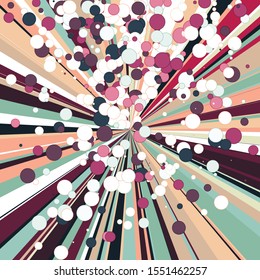 Colorful Lines Random Distribution Computational Generative Art background illustration