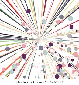 Colorful Lines Random Distribution Computational Generative Art background illustration