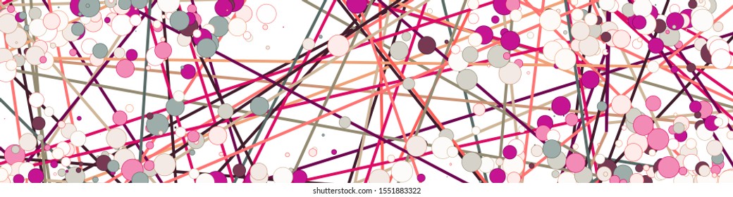 Colorful Lines Random Distribution Computational Generative Art background illustration