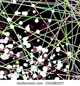 Colorful Lines Random Distribution Computational Generative Art background illustration