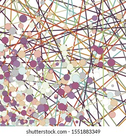 Colorful Lines Random Distribution Computational Generative Art background illustration