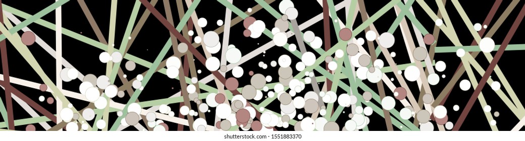 Colorful Lines Random Distribution Computational Generative Art background illustration