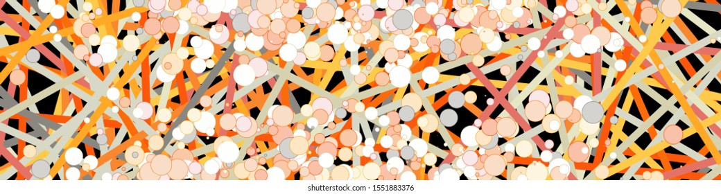 Colorful Lines Random Distribution Computational Generative Art background illustration