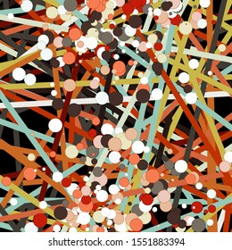 Colorful Lines Random Distribution Computational Generative Art background illustration