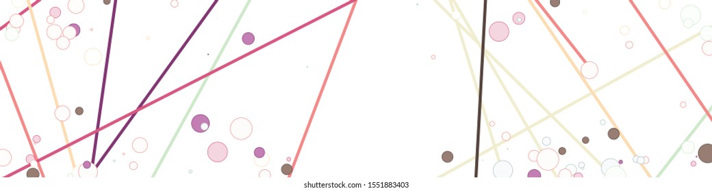 Colorful Lines Random Distribution Computational Generative Art background illustration