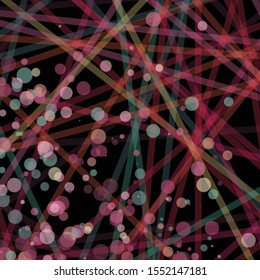 Colorful Lines Random Distribution Computational Generative Art background illustration