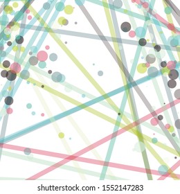 Colorful Lines Random Distribution Computational Generative Art background illustration