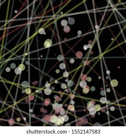 Colorful Lines Random Distribution Computational Generative Art background illustration
