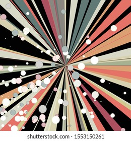 Colorful Lines Random Distribution Computational Generative Art background illustration