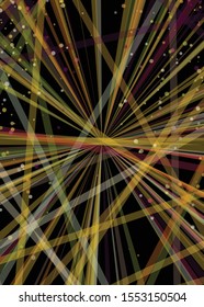 Colorful Lines Random Distribution Computational Generative Art background illustration