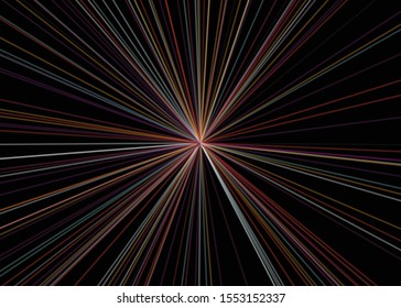 Colorful Lines Random Distribution Computational Generative Art background illustration