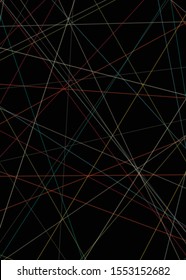 Colorful Lines Random Distribution Computational Generative Art background illustration