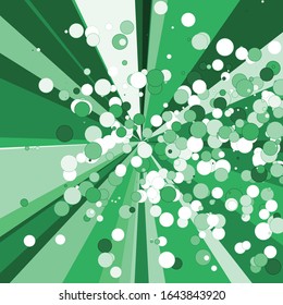 Ilustración en segundo plano de la distribución aleatoria de líneas en color de arte generativo computacional