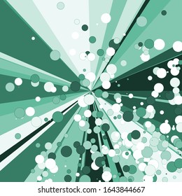 Ilustración en segundo plano de la distribución aleatoria de líneas en color de arte generativo computacional