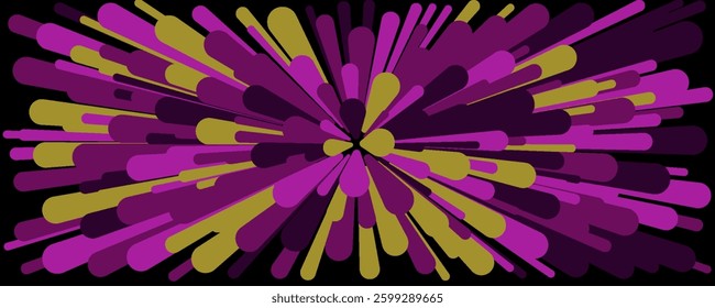 Colorful Lines Random Distribution Computational Generative Art background illustration