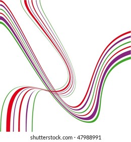 colorful lines ribbon