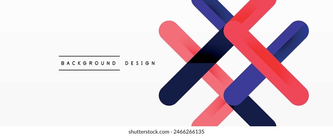 Líneas de colores con sombras. Diseño de fondo geométrico. Ilustración vectorial Para Fondo de pantalla, Anuncio, Fondo, Tarjeta, Ilustración de libro, página de destino