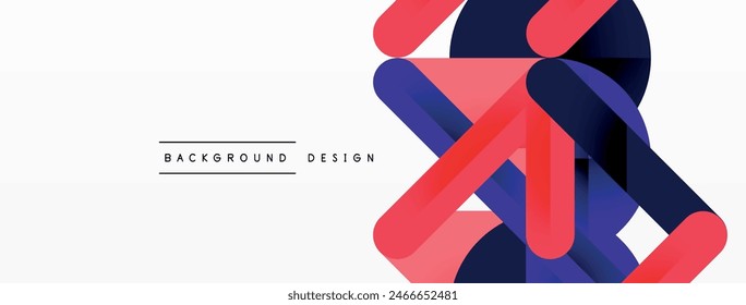 Colorful lines with shadows. Geometric background design. Vector Illustration For Wallpaper, Banner, Background, Card, Book Illustration, landing page