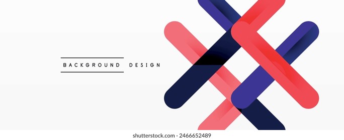 Líneas de colores con sombras. Diseño de fondo geométrico. Ilustración vectorial Para Fondo de pantalla, Anuncio, Fondo, Tarjeta, Ilustración de libro, página de destino
