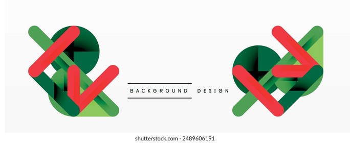 Colorful lines with shadows. Geometric background design. Vector Illustration For Wallpaper, Banner, Background, Card, Book Illustration, landing page