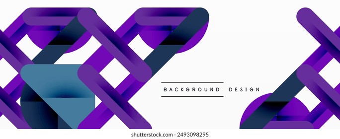 Colorful lines with shadows. Geometric background design. Vector Illustration For Wallpaper, Banner, Background, Card, Book Illustration, landing page