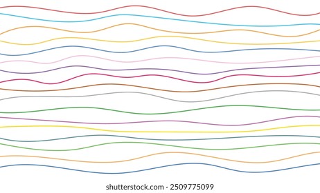 colorful lines texture multicolor outline pink blue green yellow and red lines cloth pattern fabric and textile background