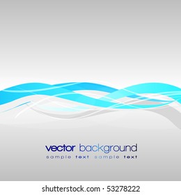 Colorful lines - vector abstract background with text