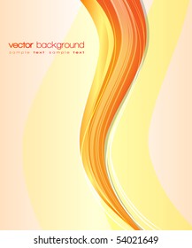 Líneas coloreadas - fondo abstracto vectorial con texto