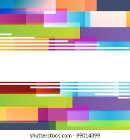 Colorful lines vector background with space for text
