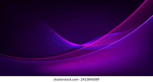 Onda de líneas coloridas, fondo abstracto