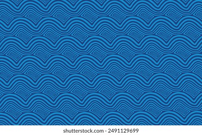 Colorful lines wave and curve blue sea ocean pattern detail art design. beauty, fashion, cute, child, deco, art deco, circle, detail, green, kid, wave.