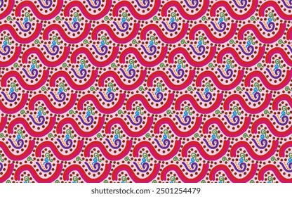 Colorful lines wave and curve Burma style pattern detail art design. deco, art deco, circle, detail, spot, hand drawn, aboriginal, etnic, local, graphic.