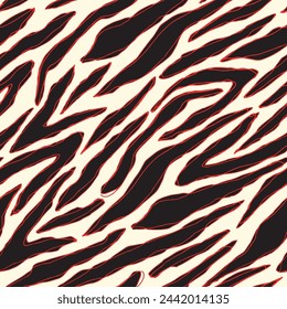 Colorful lines zebra print pattern
