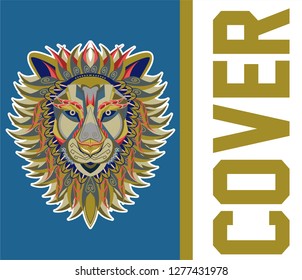 Colorful Lion Vector Illustration - Vector 